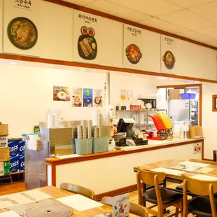 interior, sushi and sashimi