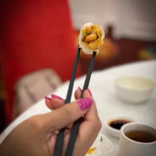 Generous filling for the Chow Zhou dumpling