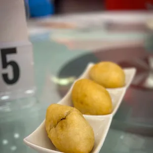 Deep fried pork dumpling