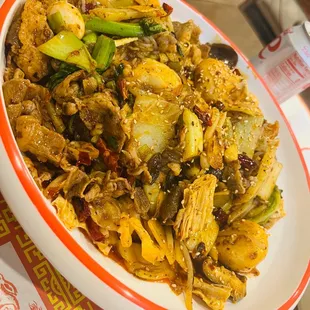 Dry hot pot