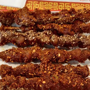 beef, lamb, chicken gizzard