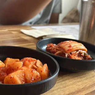 Banchan!! Kimchi was amazing!