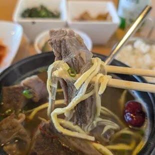 Beef rib with glass noodle