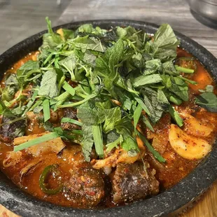 Intestine &amp; Soondae dish (this is the dish that I come for)