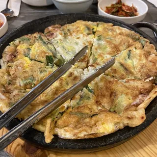 Stone Plate Seafood Pancake