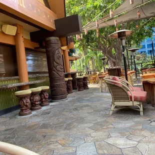 Outdoor dining area