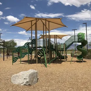 A close up of the biggest kids play area