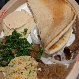 Stone-baked Moroccan Bread with Assorted Dips