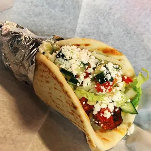 chicken kebab gyro