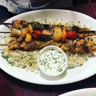 Chicken Kebabs Plate