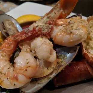 Seafood broil was very tasty