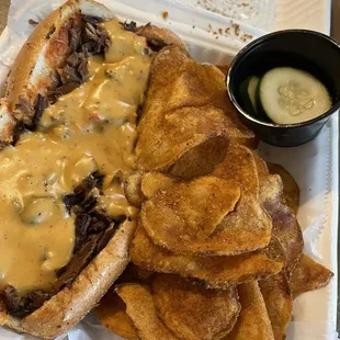 Liberty Cheesesteak - With Chips