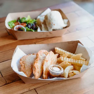 Wraps. Breakfast options!

Empanadas. Lunch options!