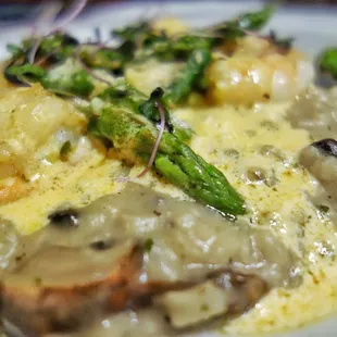 The ever popular mushroom risotto.