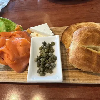 Salmon and Bagel Breakfast