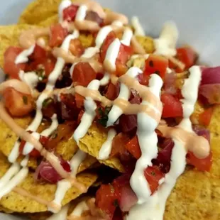 Free nachos while waiting for my to-go order