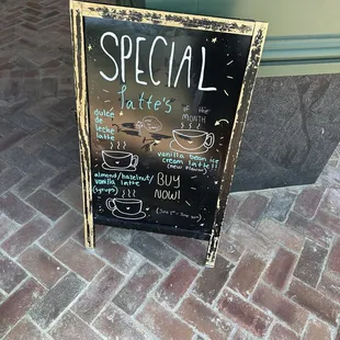 Their special menu