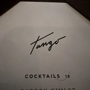Cocktails.