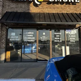 the front of the store