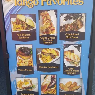 Menu with pics is always helpful