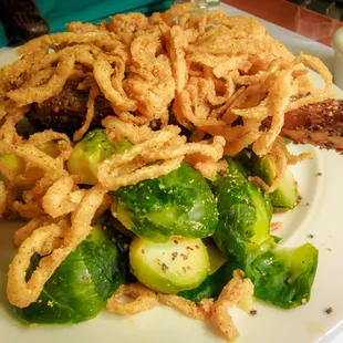 Cowboy Rib Eye delivered by room service