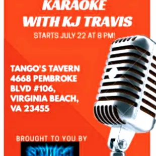 a microphone with a bright orange background