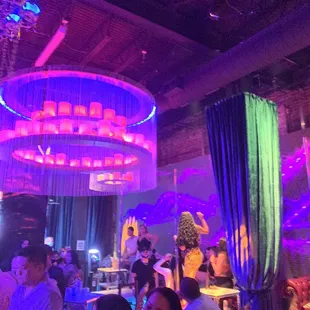 a group of people at a party