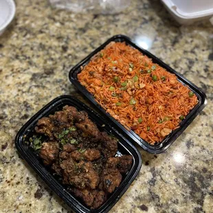 ig: @whatsviveating  | manchurian chicken and tangra masala fried rice