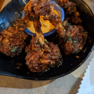 Tangra style chicken lollipops