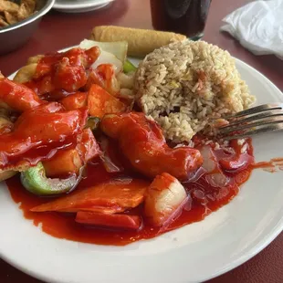 Sweet and Sour Chicken Lunch Special