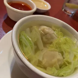 Wonton soup, very nice