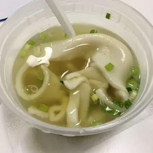 Wonton soup $2