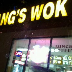 the front of the restaurant