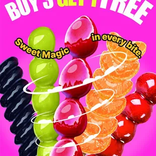buy 3 get 1 free promotion!
