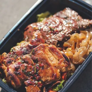 Steak and Chicken Salad