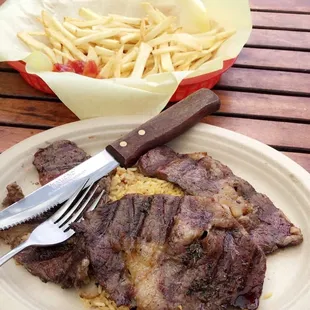 Steak and Rice Plate