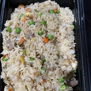 Fried rice with beef