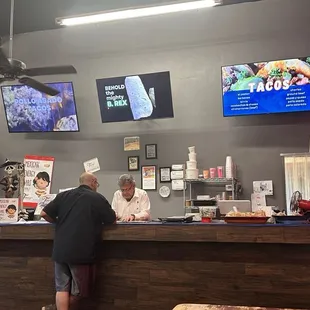 Owner. Talking to customer. Great guy!!