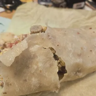 The amazing self destroying burrito.