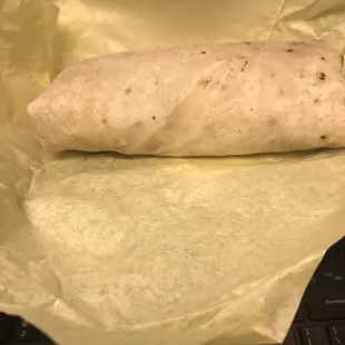 Bacon egg and cheese burrito