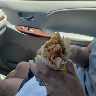 Wife went with a Small Chicken Burrito (not breakfast) - LOL