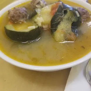 Albondigas soup