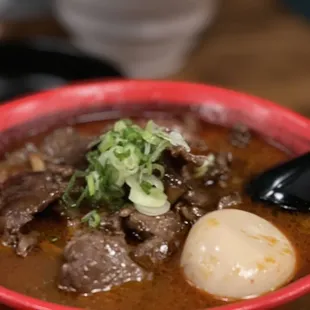 Spicy beef ramen