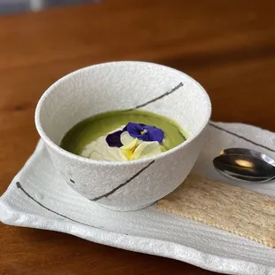 Hojicha Panna Cotta