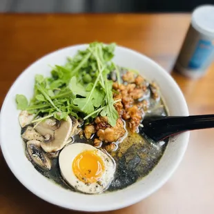 Black Sesame Ramen with Kikusui Snow Nigori
