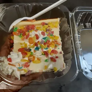 Fruity pebbles cheesecake bar...Soo deliciously rich!!!...