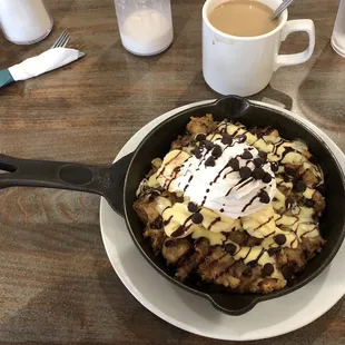 Chocolate banana baked French toast