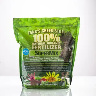 a bag of tank's green stuff