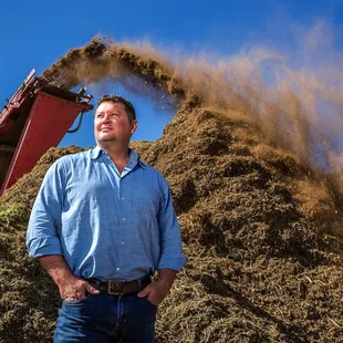Jason Tankersley, owner of Tank's Green Stuff and the Fairfax Companies, oversees the recycling of thousands of tons of green waste debris.
