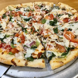 Fresh from the garden with chicken